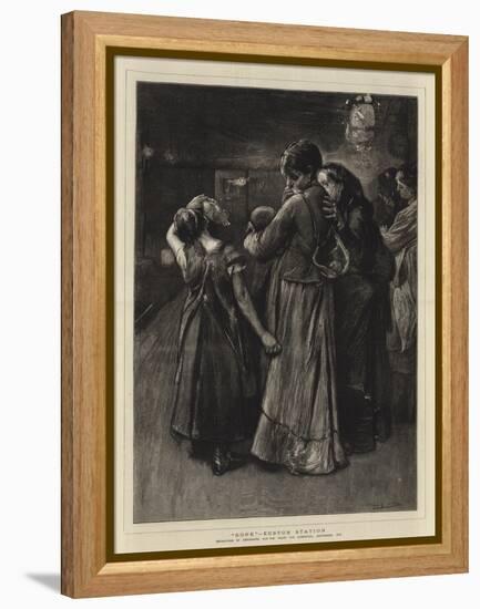 Gone, Euston Station-Frank Holl-Framed Premier Image Canvas