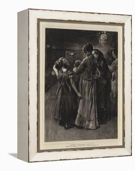 Gone, Euston Station-Frank Holl-Framed Premier Image Canvas