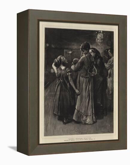 Gone, Euston Station-Frank Holl-Framed Premier Image Canvas