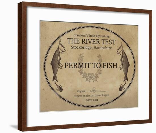 Gone Fishin' I-The Vintage Collection-Framed Giclee Print