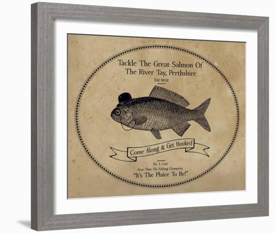 Gone Fishin' II-The Vintage Collection-Framed Giclee Print