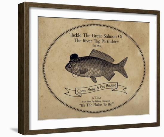 Gone Fishin' II-The Vintage Collection-Framed Giclee Print