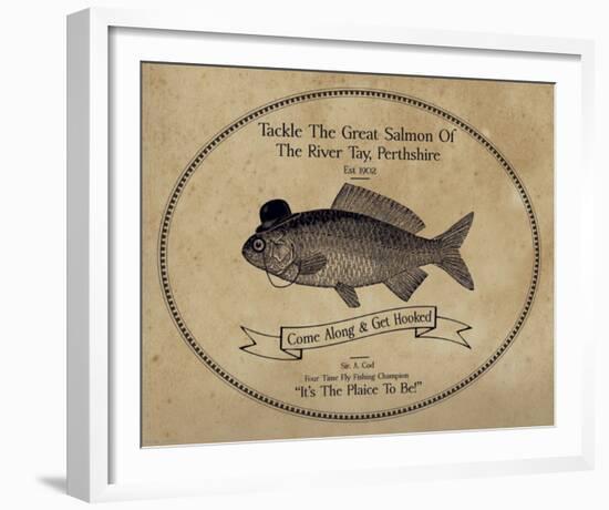 Gone Fishin' II-The Vintage Collection-Framed Giclee Print