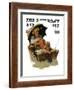 "Gone Fishing" Saturday Evening Post Cover, July 19,1930-Norman Rockwell-Framed Giclee Print