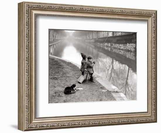 Gone Fishing-null-Framed Art Print