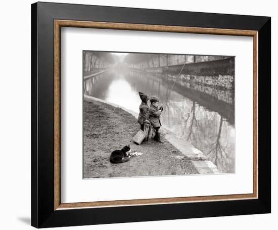 Gone Fishing-null-Framed Art Print