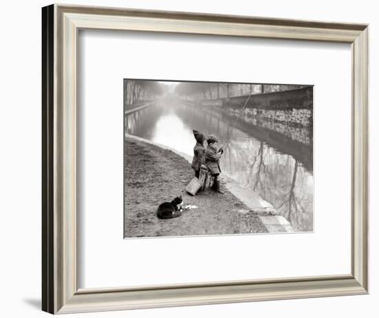 Gone Fishing-null-Framed Art Print