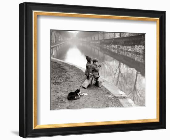 Gone Fishing-null-Framed Art Print