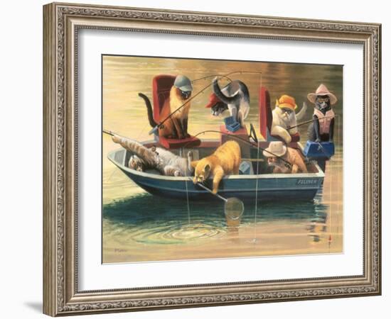 Gone Fishing-Bryan Moon-Framed Premium Giclee Print