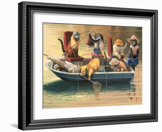 Gone Fishing-Bryan Moon-Framed Premium Giclee Print