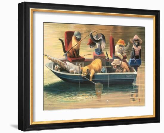 Gone Fishing-Bryan Moon-Framed Premium Giclee Print