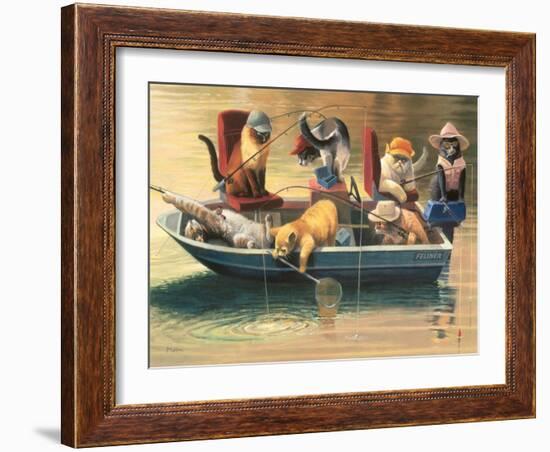 Gone Fishing-Bryan Moon-Framed Art Print