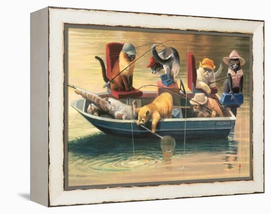 Gone Fishing-Bryan Moon-Framed Stretched Canvas