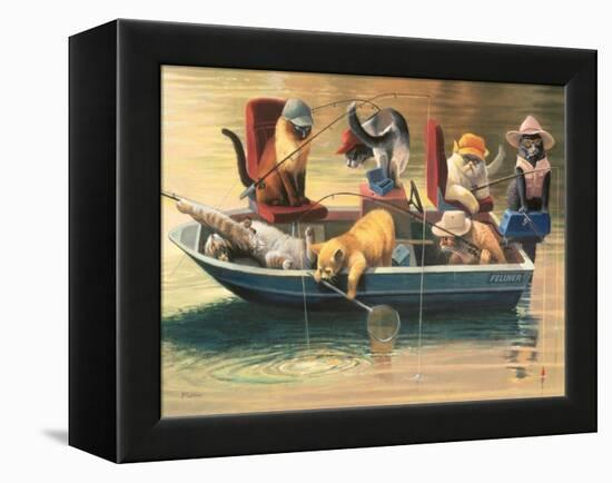 Gone Fishing-Bryan Moon-Framed Stretched Canvas