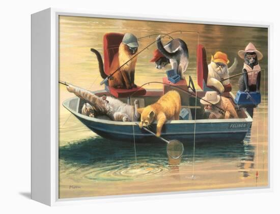 Gone Fishing-Bryan Moon-Framed Stretched Canvas