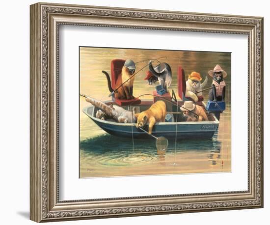 Gone Fishing-Bryan Moon-Framed Premium Giclee Print