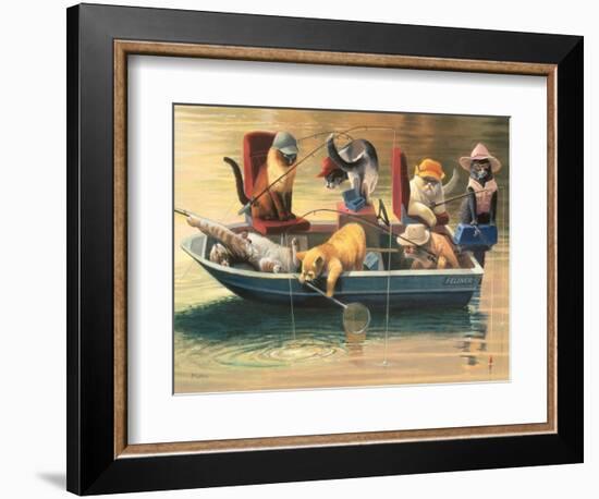 Gone Fishing-Bryan Moon-Framed Premium Giclee Print