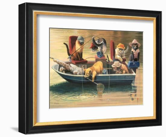 Gone Fishing-Bryan Moon-Framed Premium Giclee Print