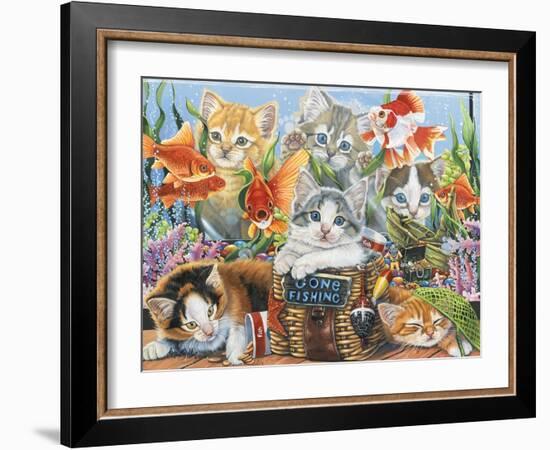 Gone Fishing-Jenny Newland-Framed Giclee Print