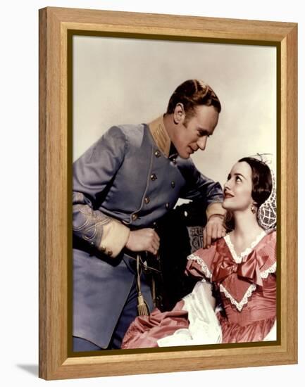 Gone with the Wind, 1939 directed by Victor FlemingLeslie Howard and Olivia by Havilland (photo)-null-Framed Stretched Canvas