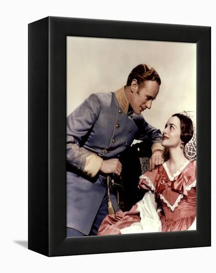 Gone with the Wind, 1939 directed by Victor FlemingLeslie Howard and Olivia by Havilland (photo)-null-Framed Stretched Canvas