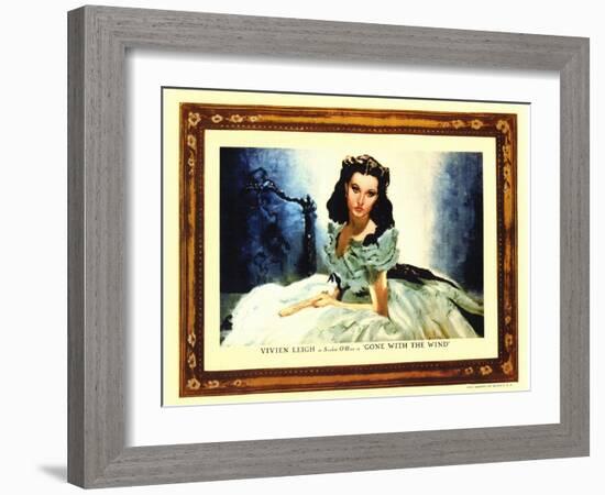 Gone With The Wind, 1939-null-Framed Art Print
