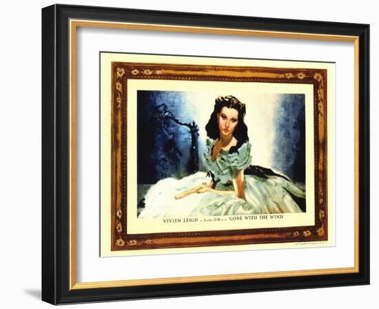 Gone With The Wind, 1939-null-Framed Art Print