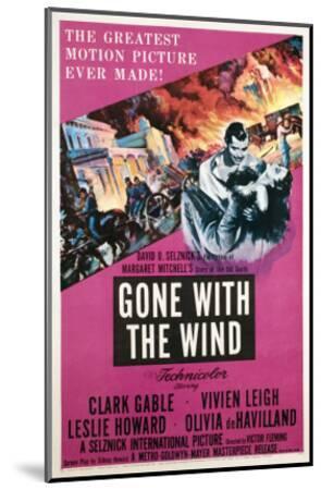 1939 Gone With The Wind Clark Gable Vivien Leigh Vintage-Style 12x18 Poster
