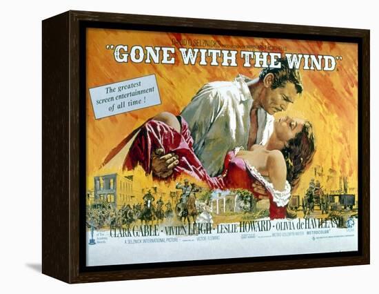 Gone with the Wind, Clark Gable, Vivien Leigh, 1939-null-Framed Stretched Canvas