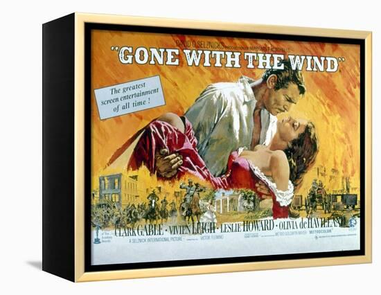 Gone with the Wind, Clark Gable, Vivien Leigh, 1939-null-Framed Stretched Canvas
