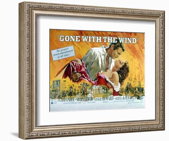 Gone with the Wind, Clark Gable, Vivien Leigh, 1939-null-Framed Premium Giclee Print