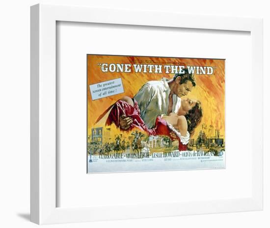 Gone with the Wind, Clark Gable, Vivien Leigh, 1939-null-Framed Art Print