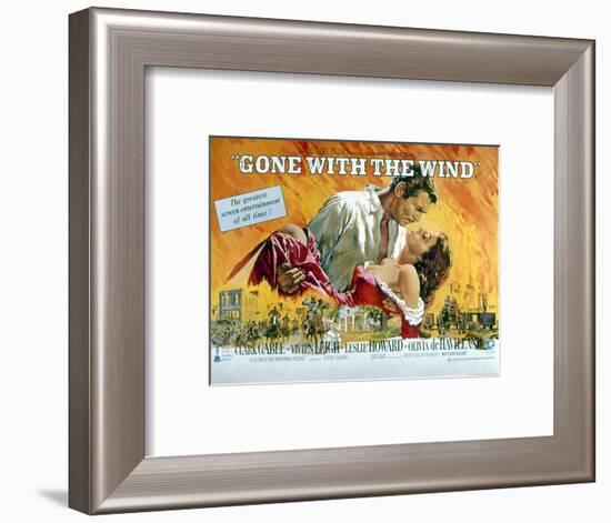 Gone with the Wind, Clark Gable, Vivien Leigh, 1939-null-Framed Art Print