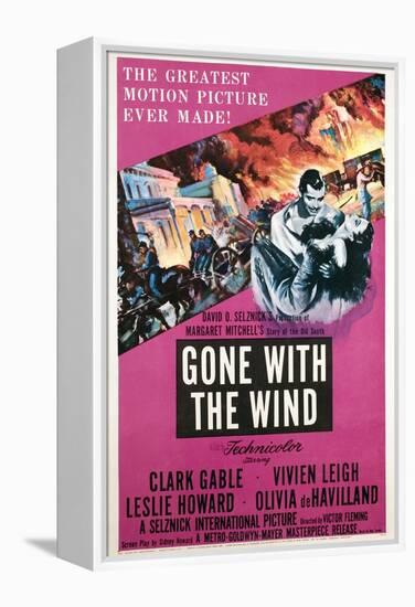 Gone with the Wind, Clark Gable, Vivien Leigh, 1939-null-Framed Stretched Canvas