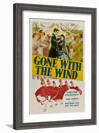 Gone with the Wind, Clark Gable, Vivien Leigh, 1939-null-Framed Art Print