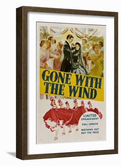 Gone with the Wind, Clark Gable, Vivien Leigh, 1939-null-Framed Art Print