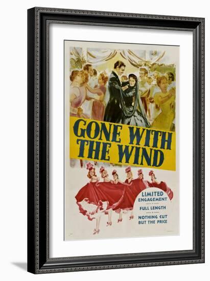 Gone with the Wind, Clark Gable, Vivien Leigh, 1939-null-Framed Art Print