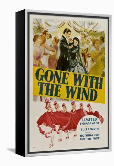 Gone with the Wind, Clark Gable, Vivien Leigh, 1939-null-Framed Stretched Canvas