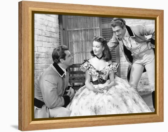 Gone with the Wind, from Left: Fred Crane, Vivien Leigh, George Reeves, 1939-null-Framed Stretched Canvas