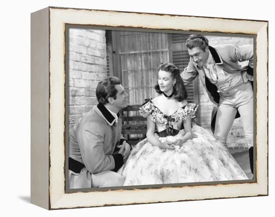 Gone with the Wind, from Left: Fred Crane, Vivien Leigh, George Reeves, 1939-null-Framed Stretched Canvas