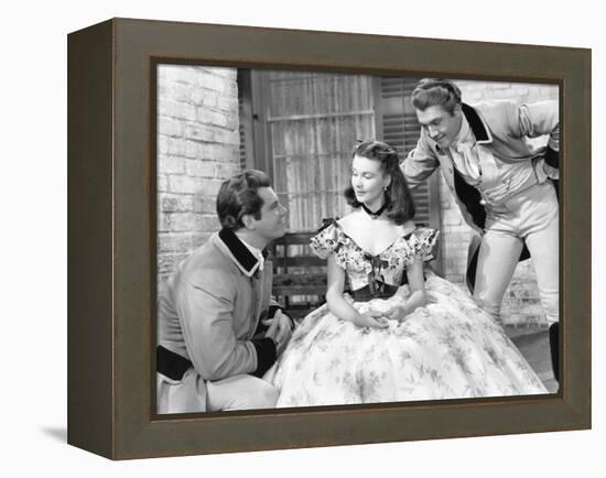 Gone with the Wind, from Left: Fred Crane, Vivien Leigh, George Reeves, 1939-null-Framed Stretched Canvas