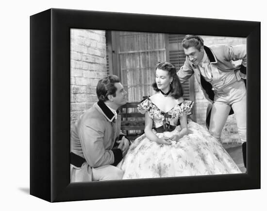 Gone with the Wind, from Left: Fred Crane, Vivien Leigh, George Reeves, 1939-null-Framed Stretched Canvas