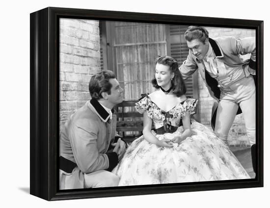 Gone with the Wind, from Left: Fred Crane, Vivien Leigh, George Reeves, 1939-null-Framed Stretched Canvas