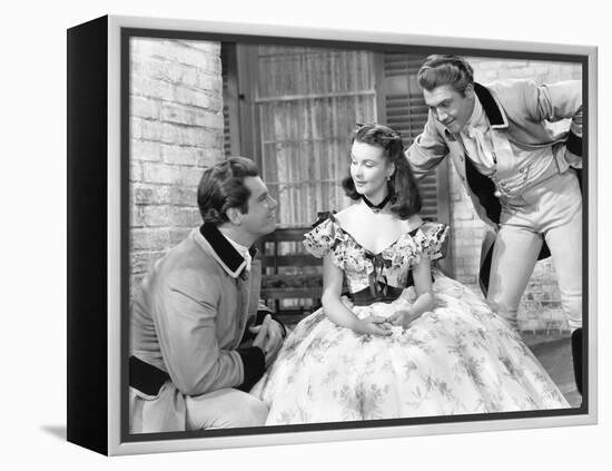 Gone with the Wind, from Left: Fred Crane, Vivien Leigh, George Reeves, 1939-null-Framed Stretched Canvas