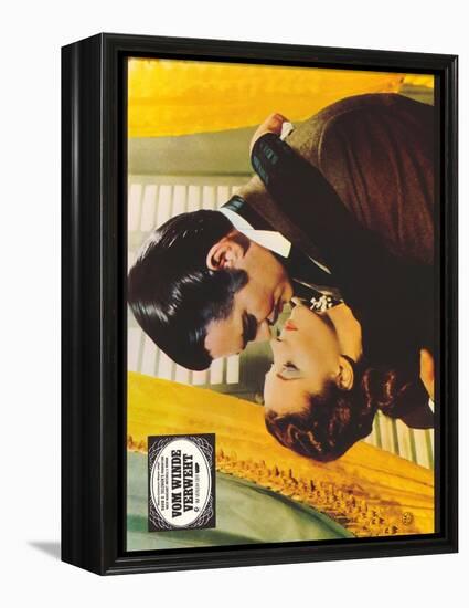 Gone With The Wind, German Movie Poster, 1939-null-Framed Stretched Canvas