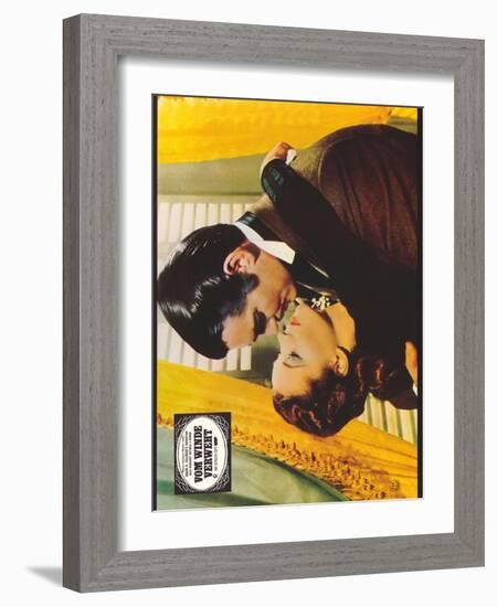 Gone With The Wind, German Movie Poster, 1939-null-Framed Art Print