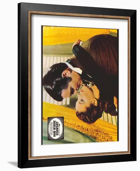 Gone With The Wind, German Movie Poster, 1939-null-Framed Art Print