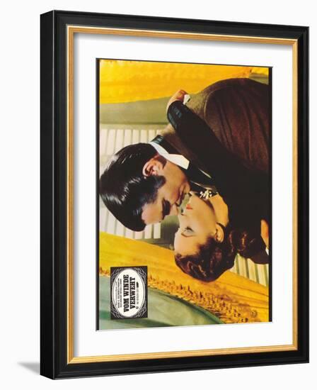 Gone With The Wind, German Movie Poster, 1939-null-Framed Art Print