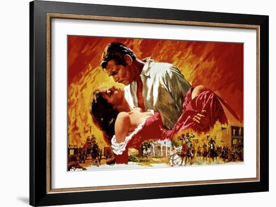 Gone with the Wind, Vivien Leigh, Clark Gable, 1939-null-Framed Art Print