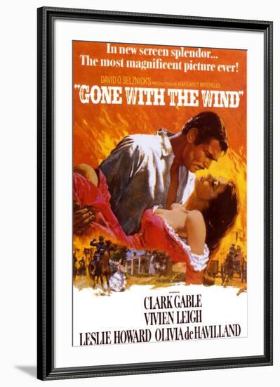Gone with the Wind--Framed Art Print